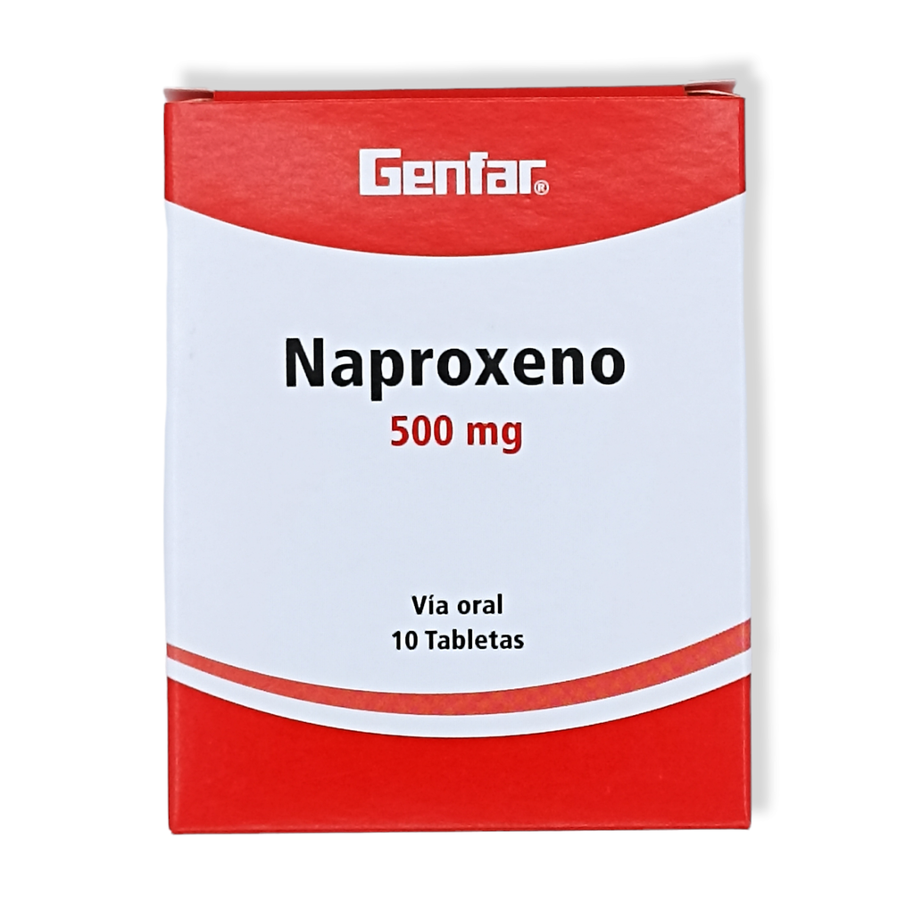 Naproxeno 500 Mg Tabletas Caja X 10 (Genfar) | Farmauno