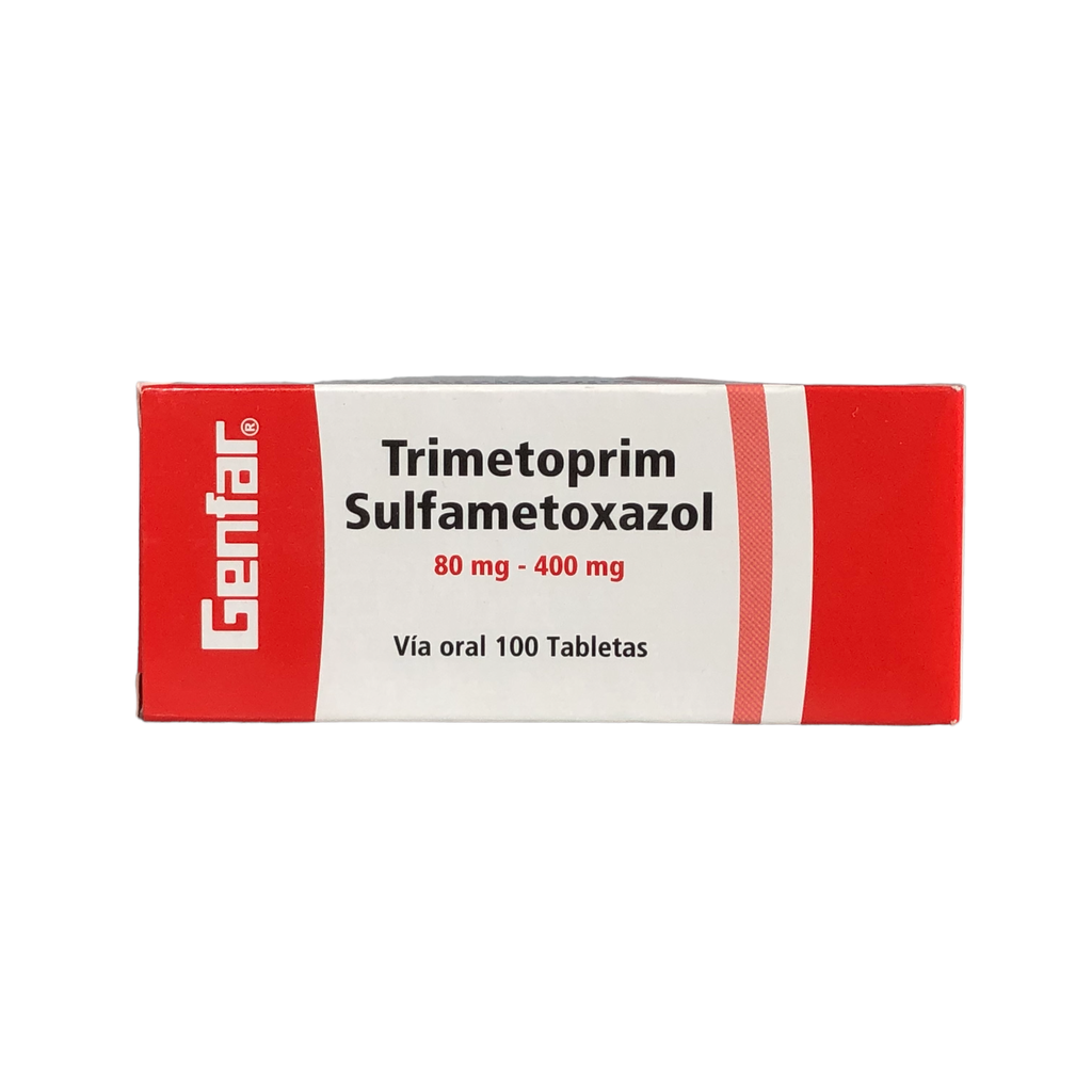 Trimetoprim Sulfa Sulfa 80 400mg Tableta Caja X 100 Und Genfar Farmauno