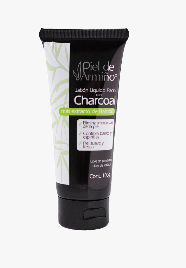 Jabon Liquido Facial 100Gr Charcoal + Estracto De Bambu (Domeco)