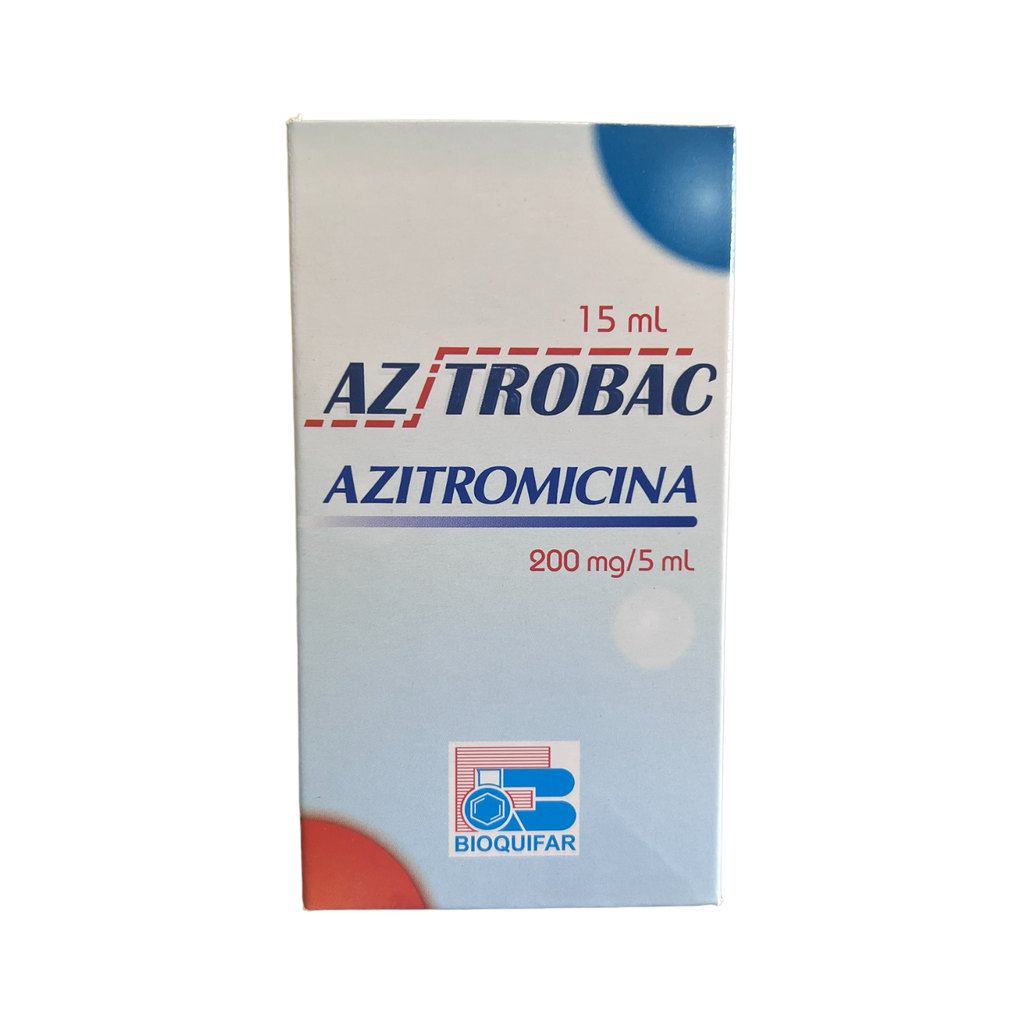 Aztrobac (Azitromicina) 200 Mg/15 Ml Suspension Frasco x 15 Ml (Bioquifar)