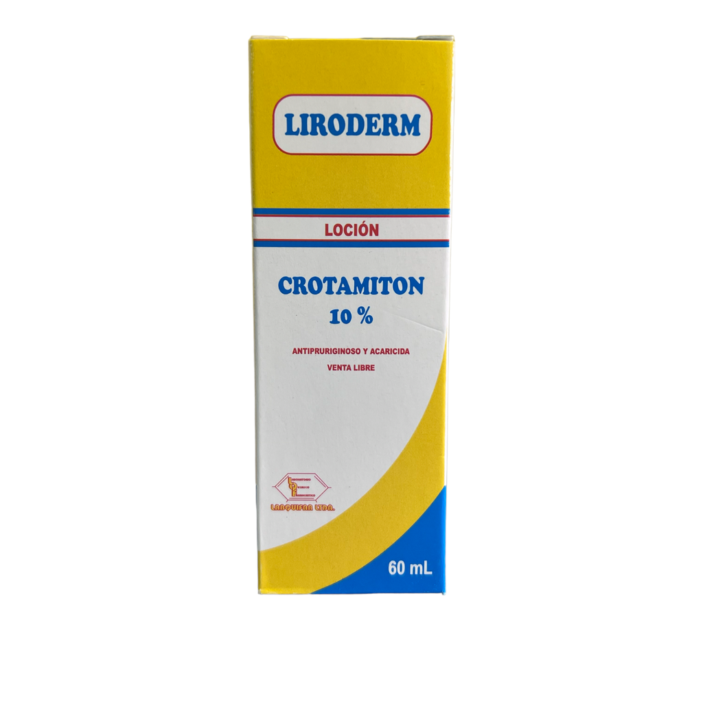 Liroderm (Crotamiton) 10 % Locion Topica Frasco x 60 ml (Labquifar)