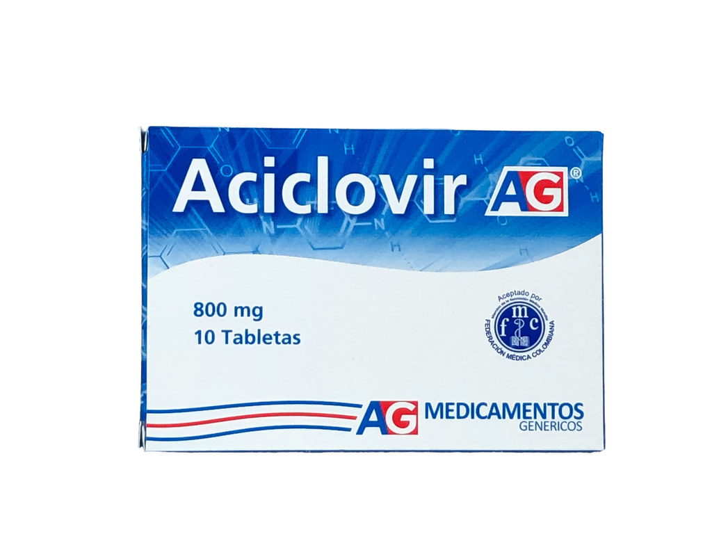 Aciclovir 800 Mg Caja x 10 Tabletas (American Generics)