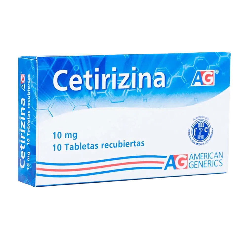 Cetirizina 10 Mg Caja x 10 Tabletas (American Generics)