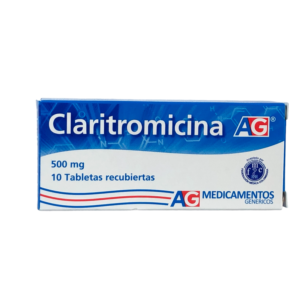 Claritromicina 500 Mg Caja x 10 Tabletas (American Generics)