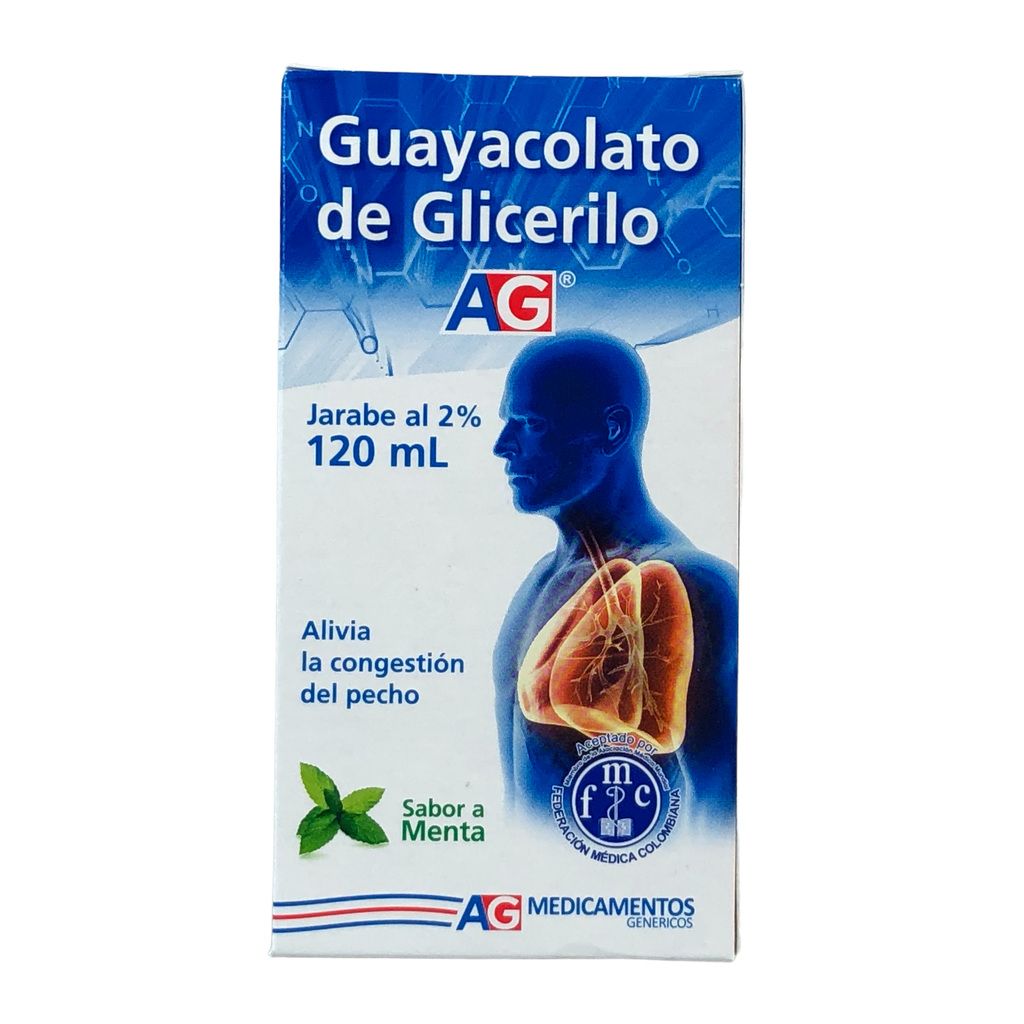 Guayacolato De Glicerilo Jarabe Frasco x 120 Ml (American Generics)