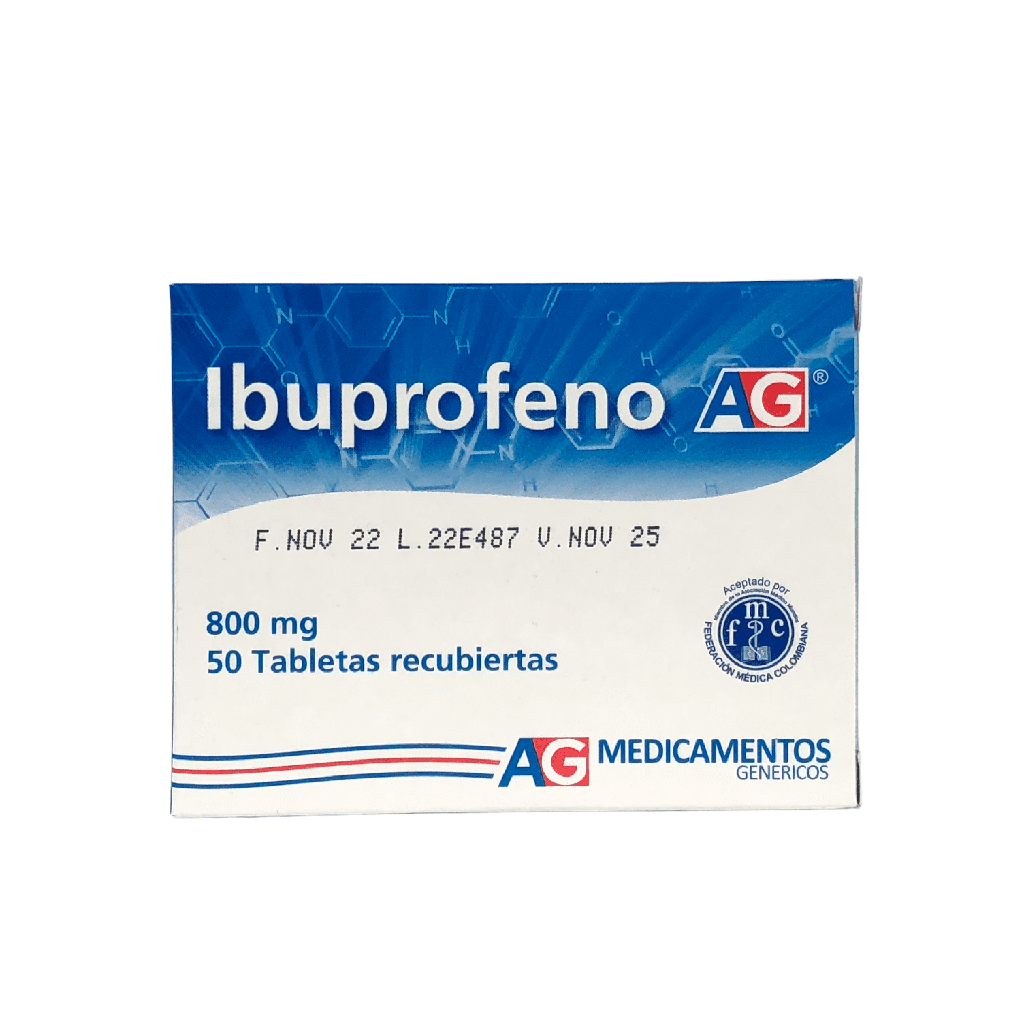 Ibuprofeno 800 Mg Caja x 50 Tabletas (American Generics)