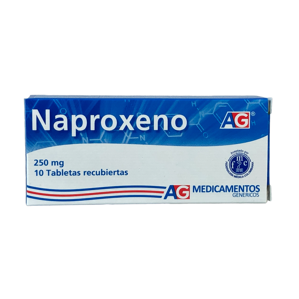 Naproxeno 250 Mg Caja x 10 Tabletas (American Generics)