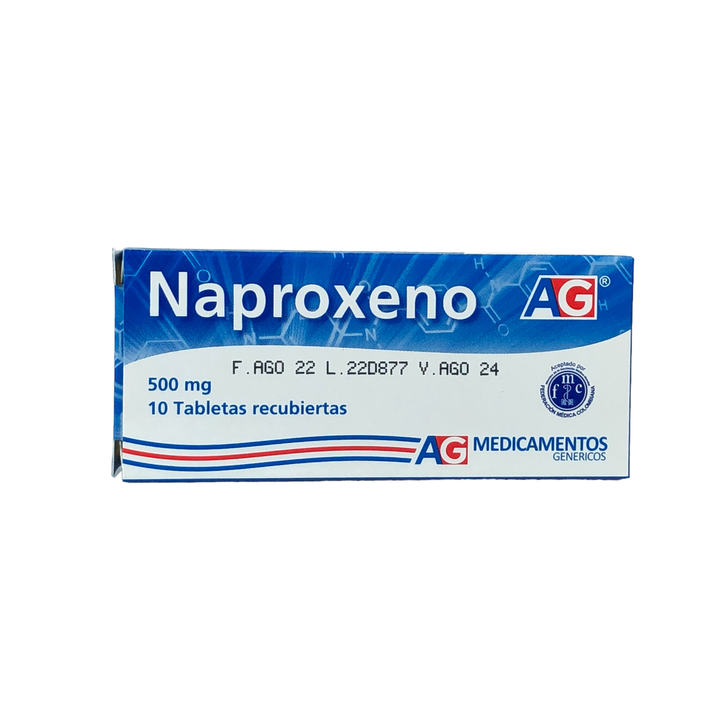 Naproxeno 500 Mg Caja x 10 Tabletas (American Generics)