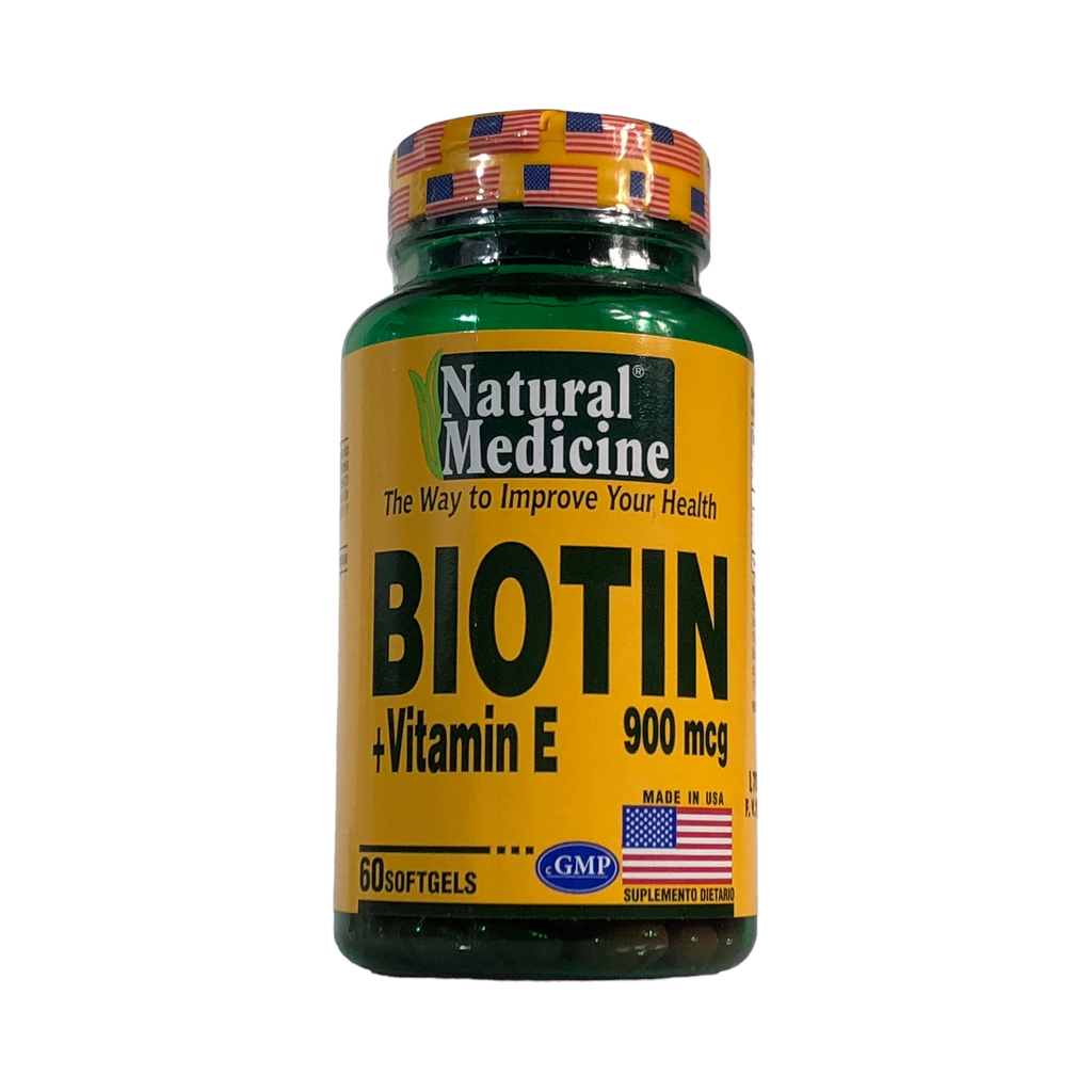 Biotina 900 Natural Medicine Frasco x 60 Tabletas(Natural Freshly)