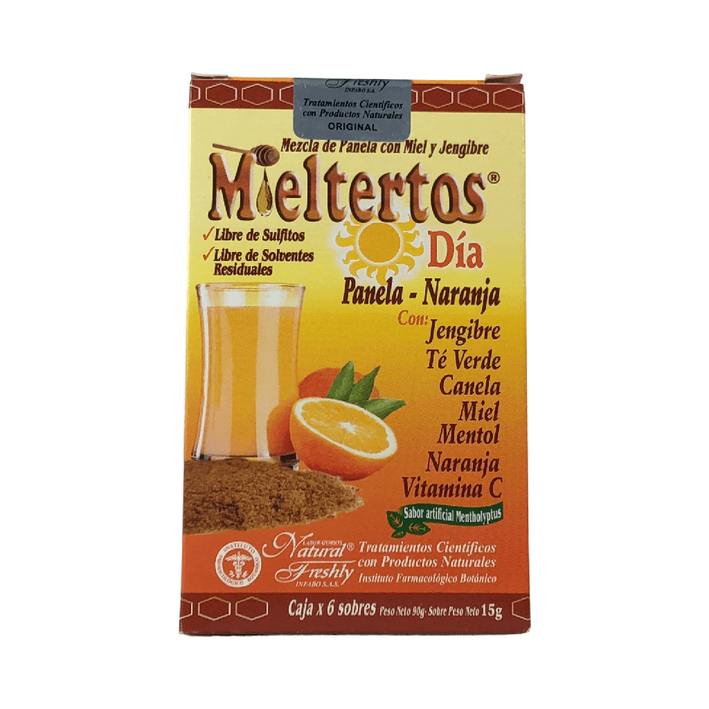 Mieltertos Gripa Dia Naranja-Jengibre Polvo Oral Sobres Caja X 6 Und (Natural Freshly)