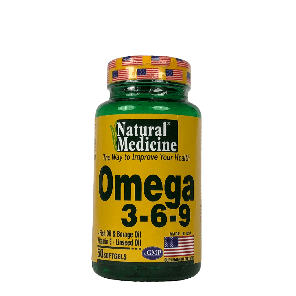 Omega 3 6 9 Complex Natural Medicine X 50 Softgels (Natural Freshly)