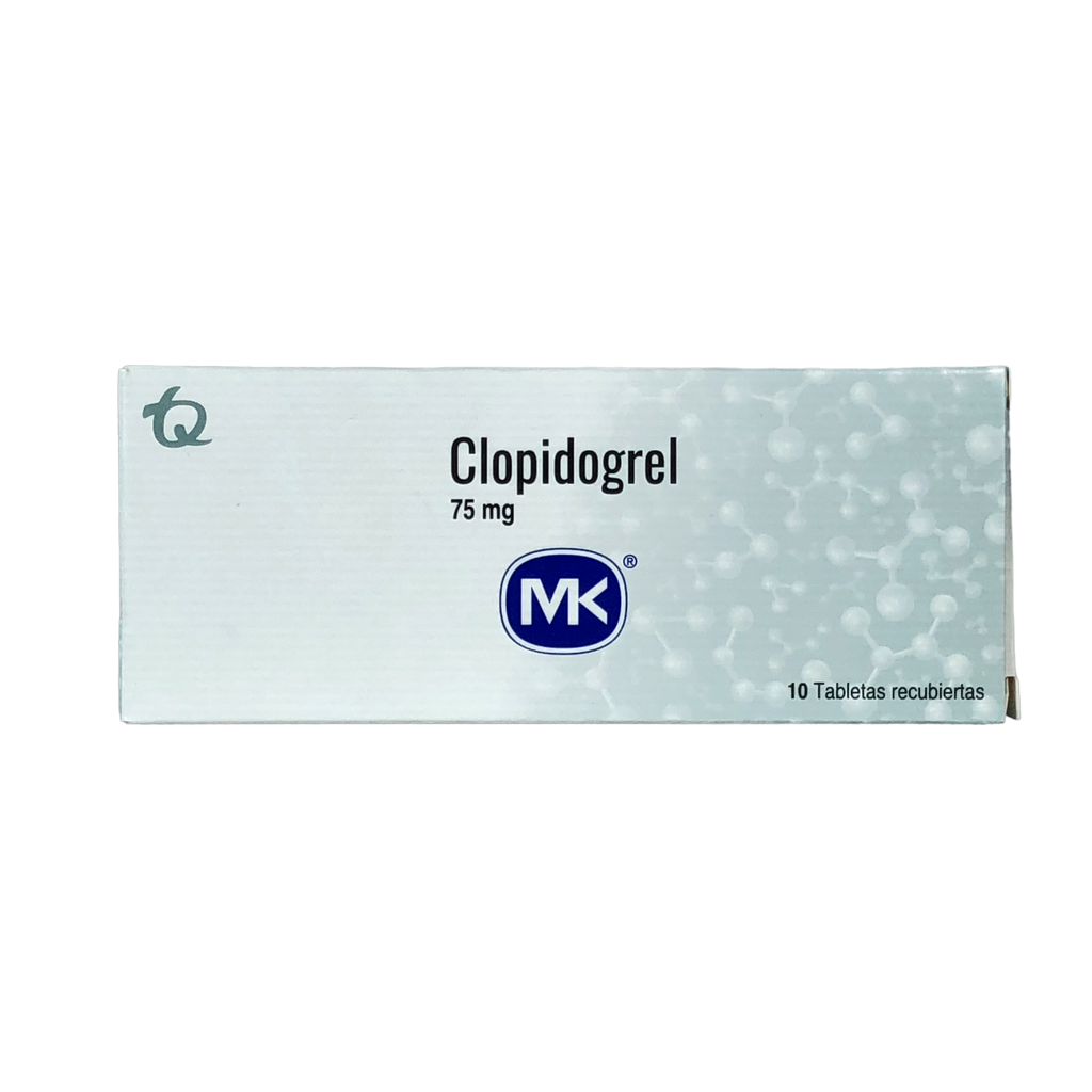 Clopidogrel 75 mg Caja x 10 Tabletas(Tecnoquimicas)