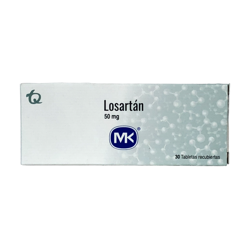 Losartan 50 Mg Caja x 30 Tabletas (Tecnoquimicas)