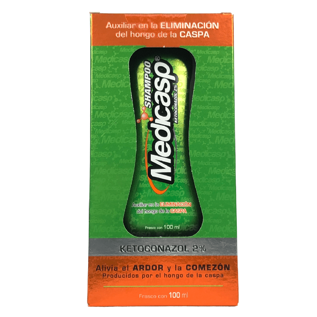 Medicasp (Ketoconazol) 2% Shampoo Frasco x 100 Ml (Genomma)