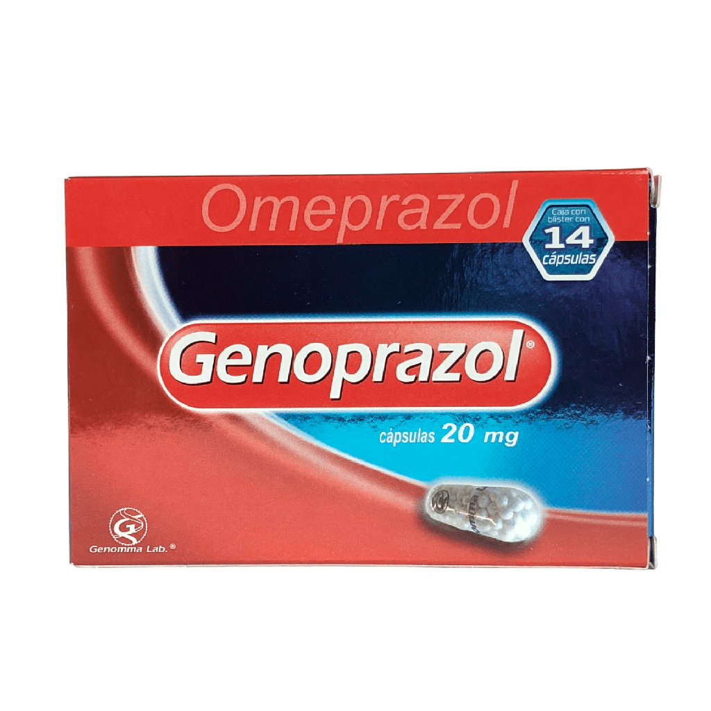 Genoprazol (Omeprazol) 20 Mg Caja x 14 Capsulas (Genomma)