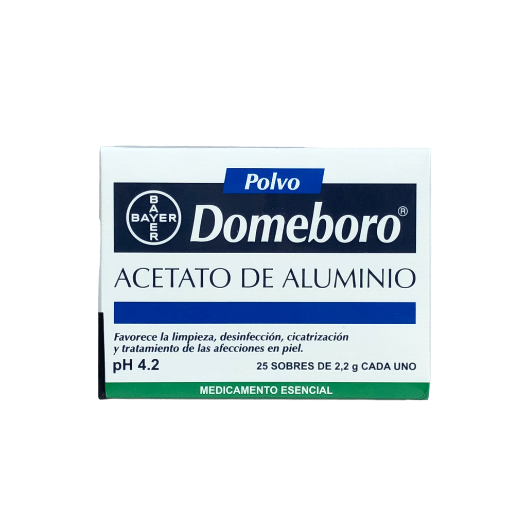 Domeboro(Acetato De Aluminio)Polvo Topico Caja 25 Sobre Lleve 30(Bayer)