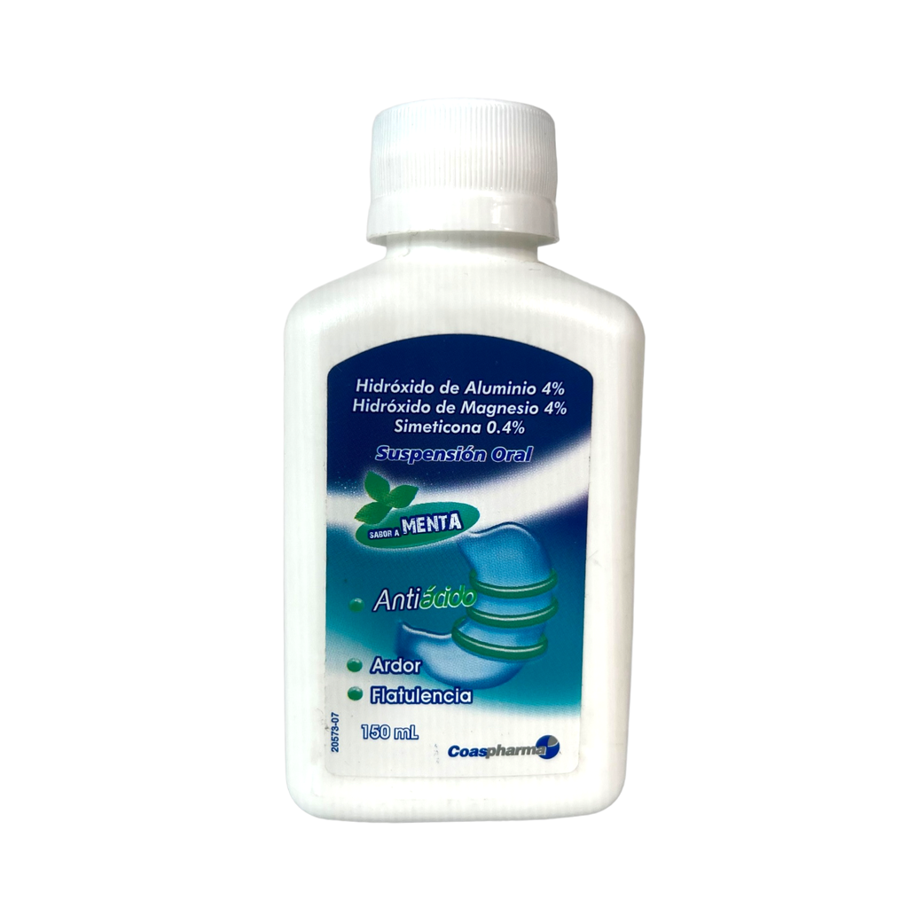 Hidroxido De Aluminio/Hidroxido De Magnesio Simeticona Susp Oral Frasco x 360 Ml Und (Coaspharma)