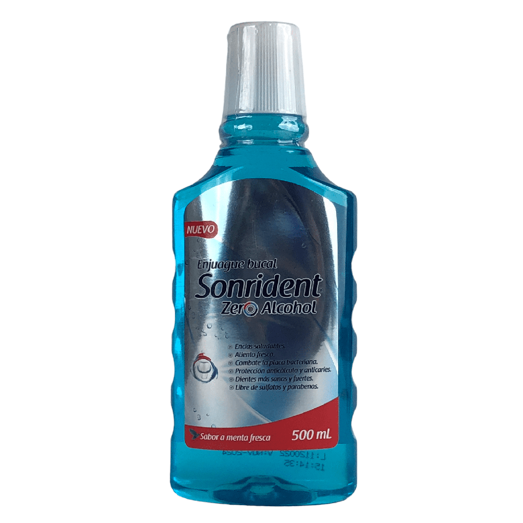 Enjuague Bucal Zero Alcohol Frasco x 500 ML Sonrident (Proquident)