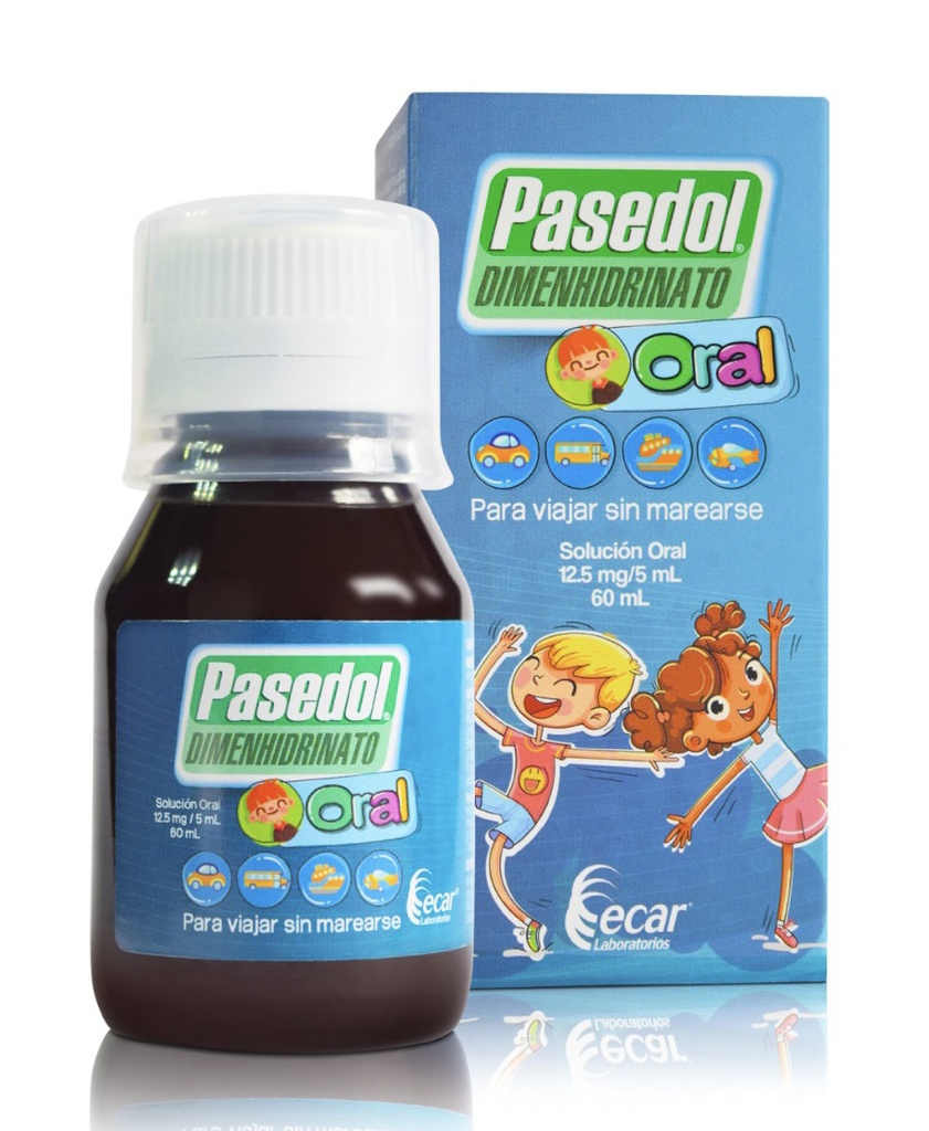 Pasedol (Dimenhidrinato) 12.5mg/5Ml Frasco x 60 ML (Ecar)