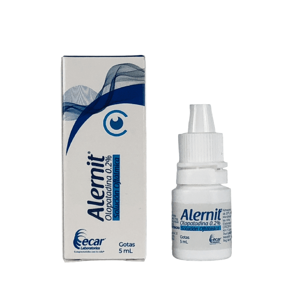 Alernit (Olopatadina) 0.2% Solucion Oftalmica Frasco x 5 Ml (Ecar)