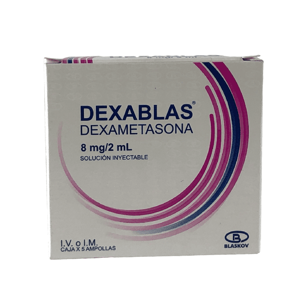 Dexablas (Dexametasona)8 MG/1 ML Solucion Inyectable Caja x 5 Ampollas (Blaskov)