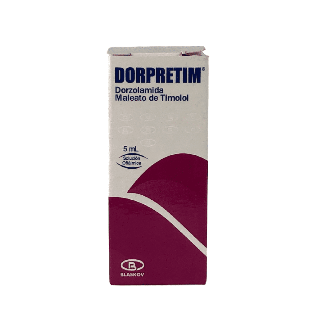 Dorpretim (Dorzolamida+Timolol)20/5 Mg Gotas Oftalmicas Frasco x 5 Ml (Blaskov)