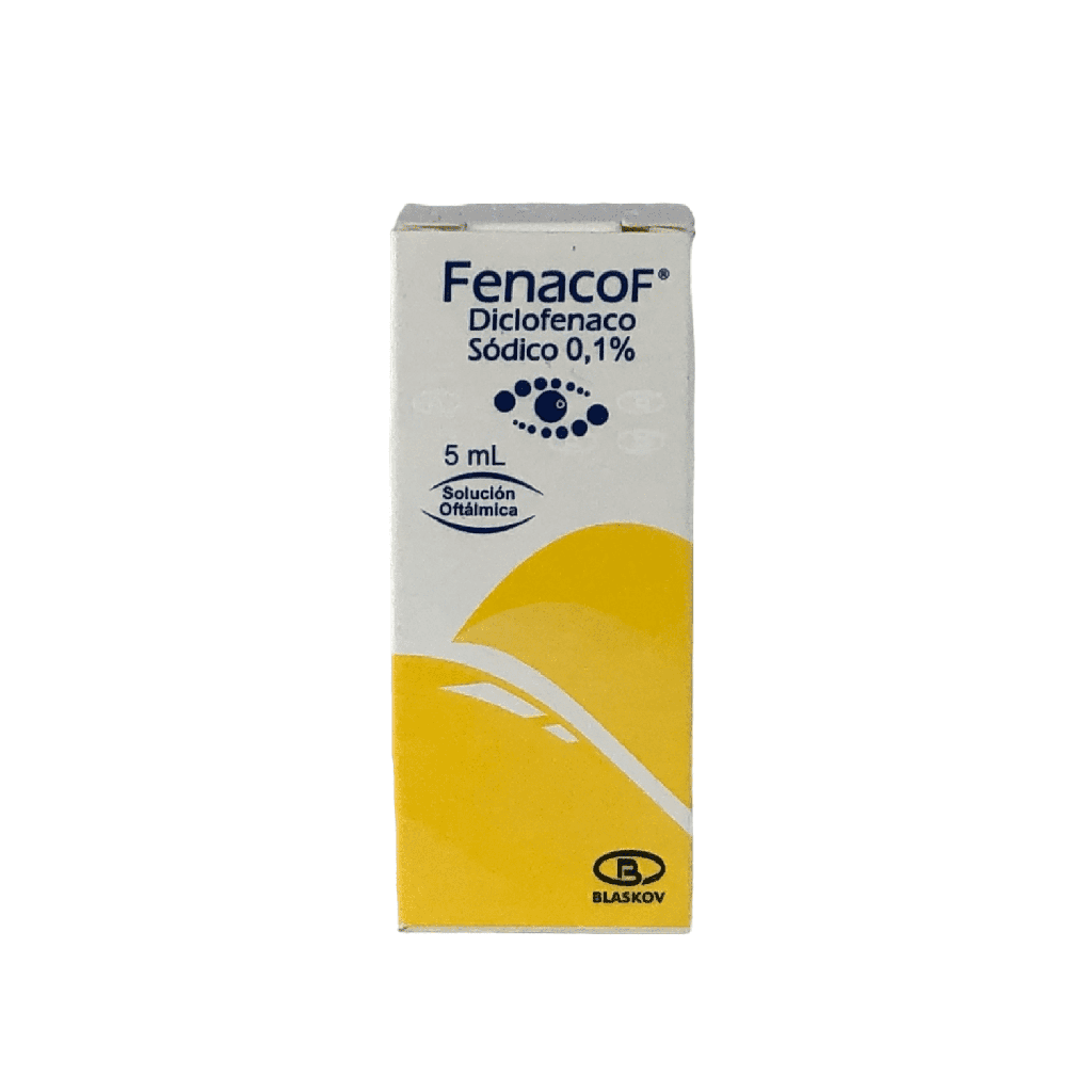 Fenacof (Diclofenaco)1 Mg Gotas Oftalmicas Frasco x 5 Ml (Blaskov)