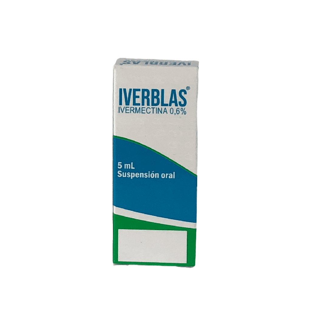 Iverblas (Ivermectina)6 Mg Suspension Oral Frasco x 5 Ml (Blaskov)