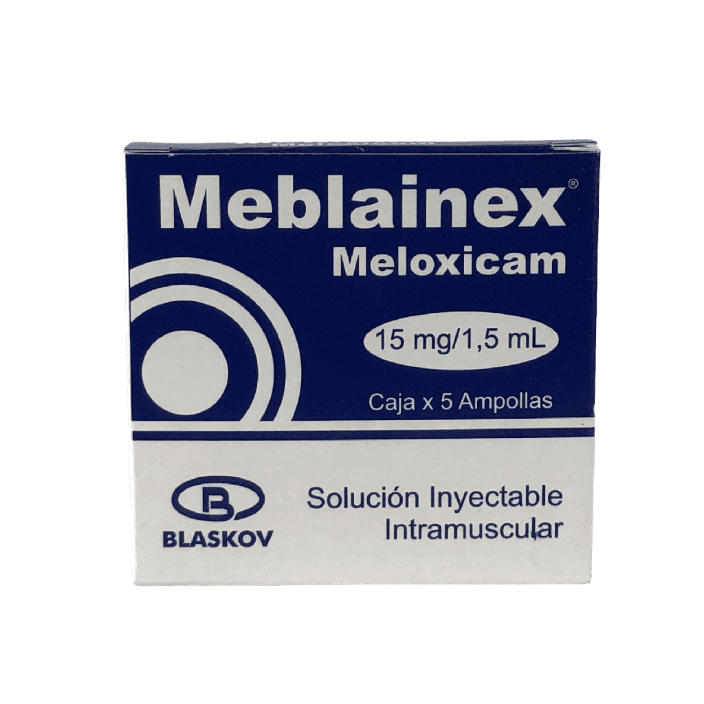 Meblainex (Meloxicam)15 Mg/1.5 Ml Solucion Inyectable Caja x 5 Ampollas (Blaskov)