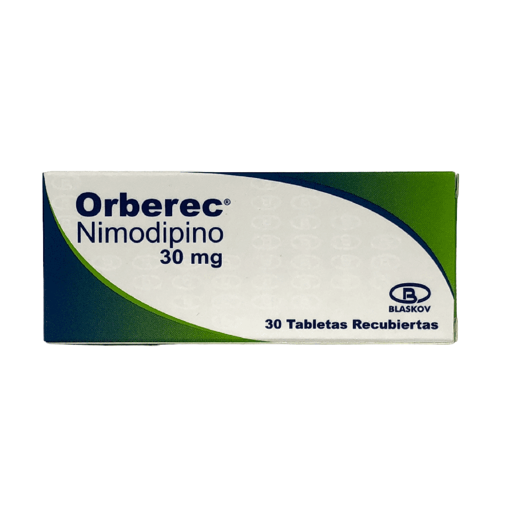 Orberec (Nimodipino)30 Mg Caja x 30 Tabletas (Blaskov)