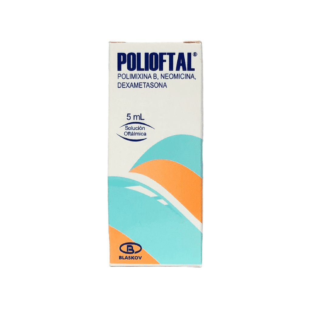 Polioftal (Polimixina+Neomicina+Dexametasona)Gotas Oftalmicas Frasco x 5 Ml (Blaskov)