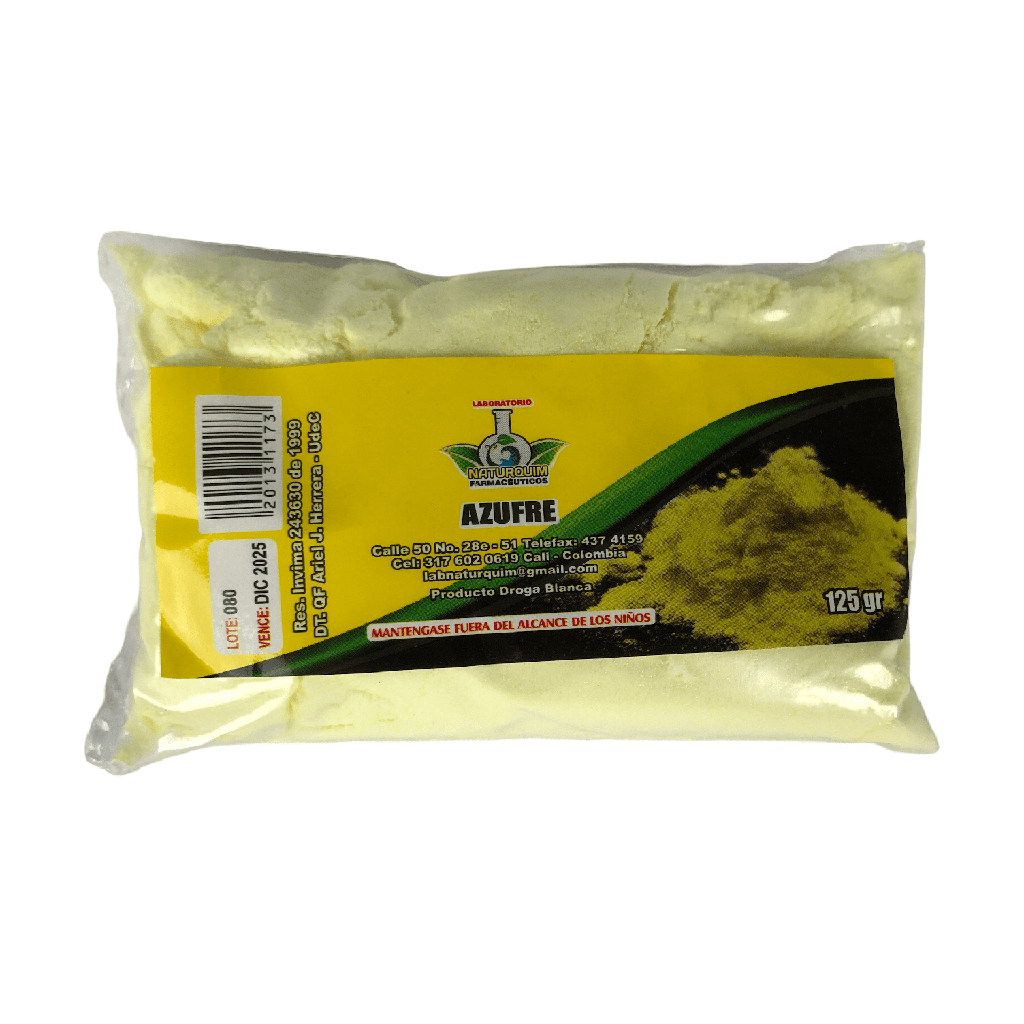 Azufre Polvo Bolsa x 125 Gr DB (NaturQuim)