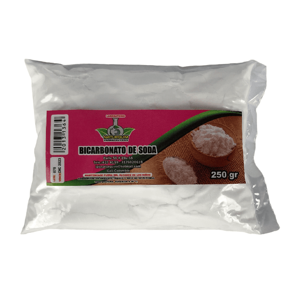 Bicarbonato De Soda Polvo Bolsa x 250 Gr DB (NaturQuim)