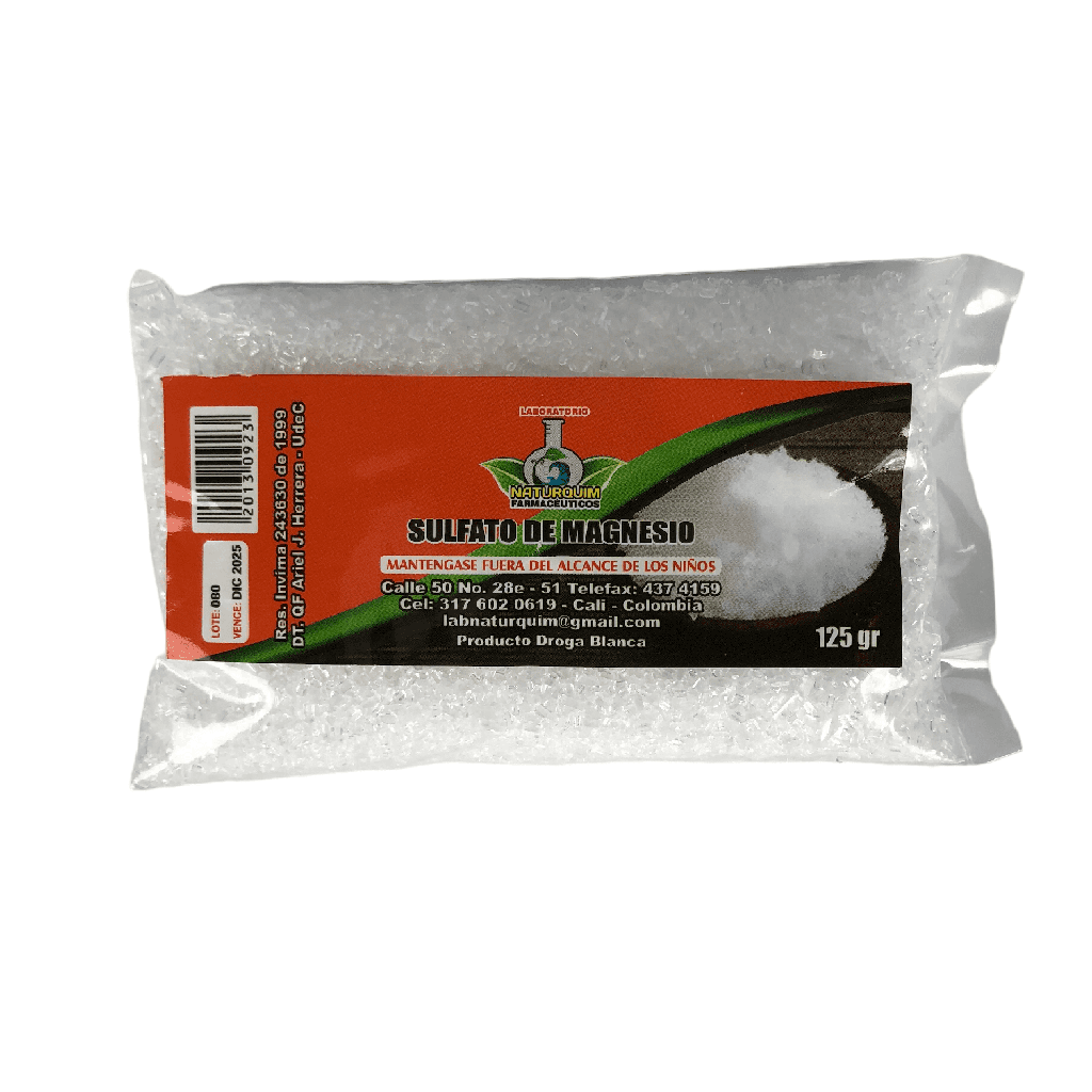 Sulfato De Magnesia Bolsa x 125 Gr DB (NaturQuim)