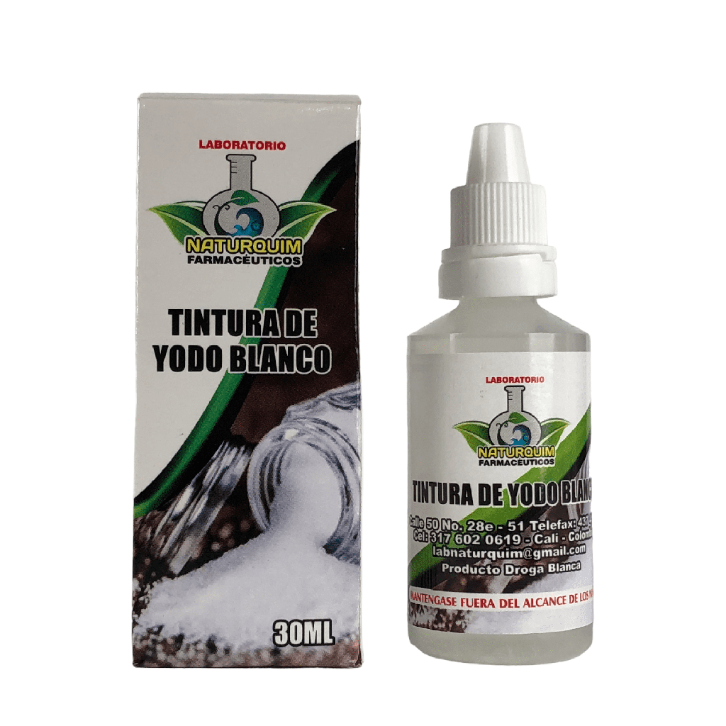 Tintura De Yodo Blanco Frasco 30 Ml DB (NaturQuim)