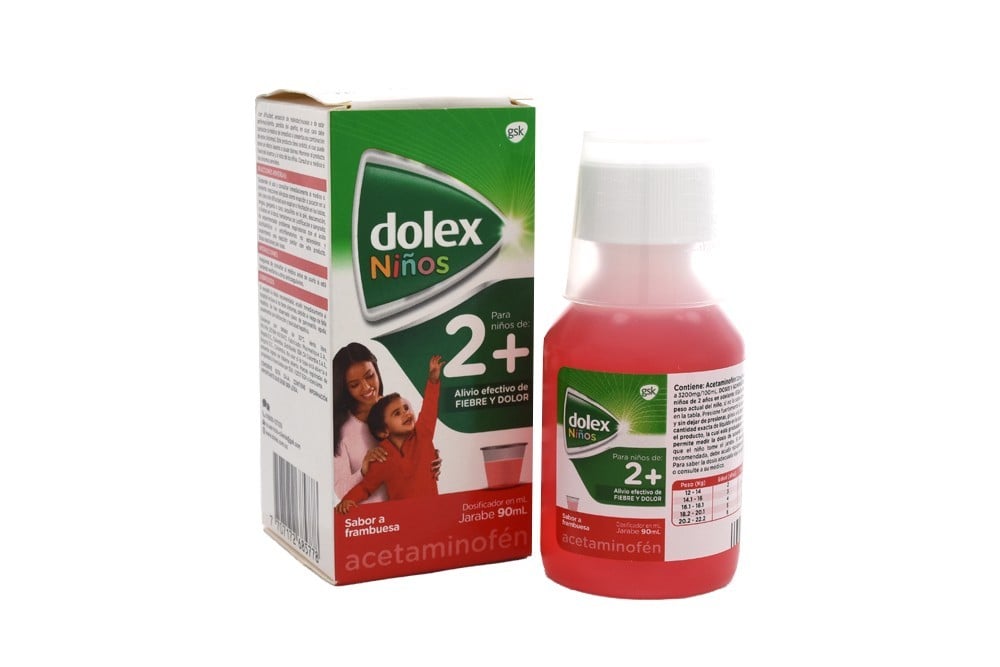 Dolex 2+ (Acetaminofen) Jarabe Frasco x 90 Ml (GSK)