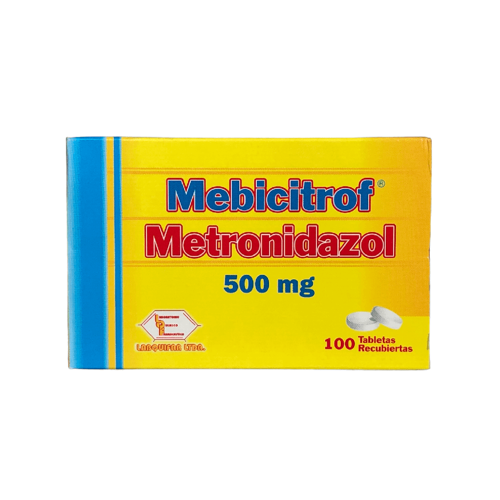 Mebicitrof (Metronidazol) 500 Mg Caja x 20 Tabletas (Labquifar)