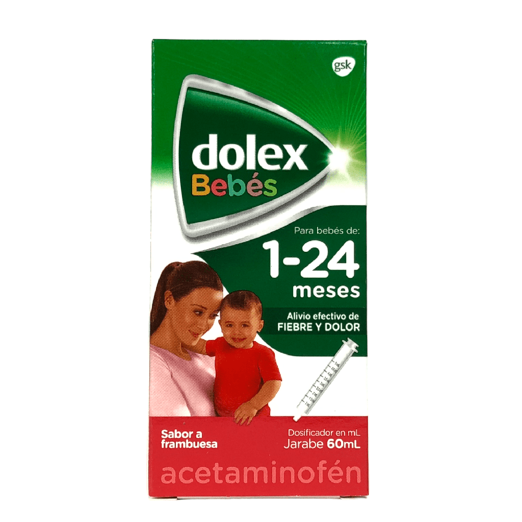 Dolex Bebes 1-24 Meses (Acetaminofen) Jarabe Frasco x 60 Ml (GSK)