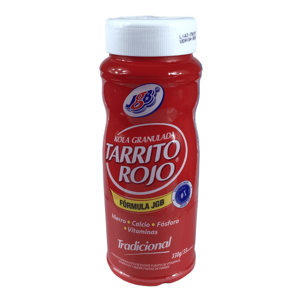 Kola Granulada Tarrito Rojo Tradicional Frasco x 330 G Und (JGB)