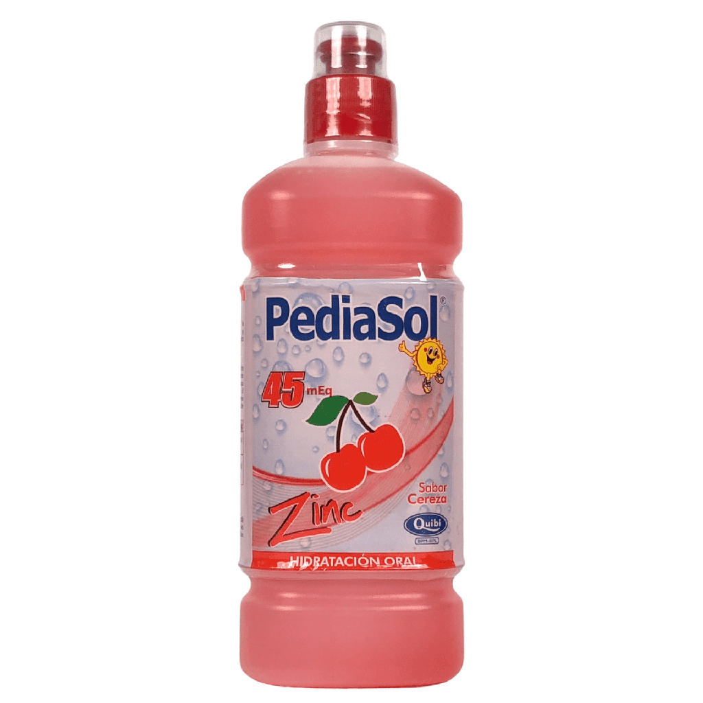 Pediasol 45 Zinc Cereza Frasco x 500 Ml Und (Quibi)