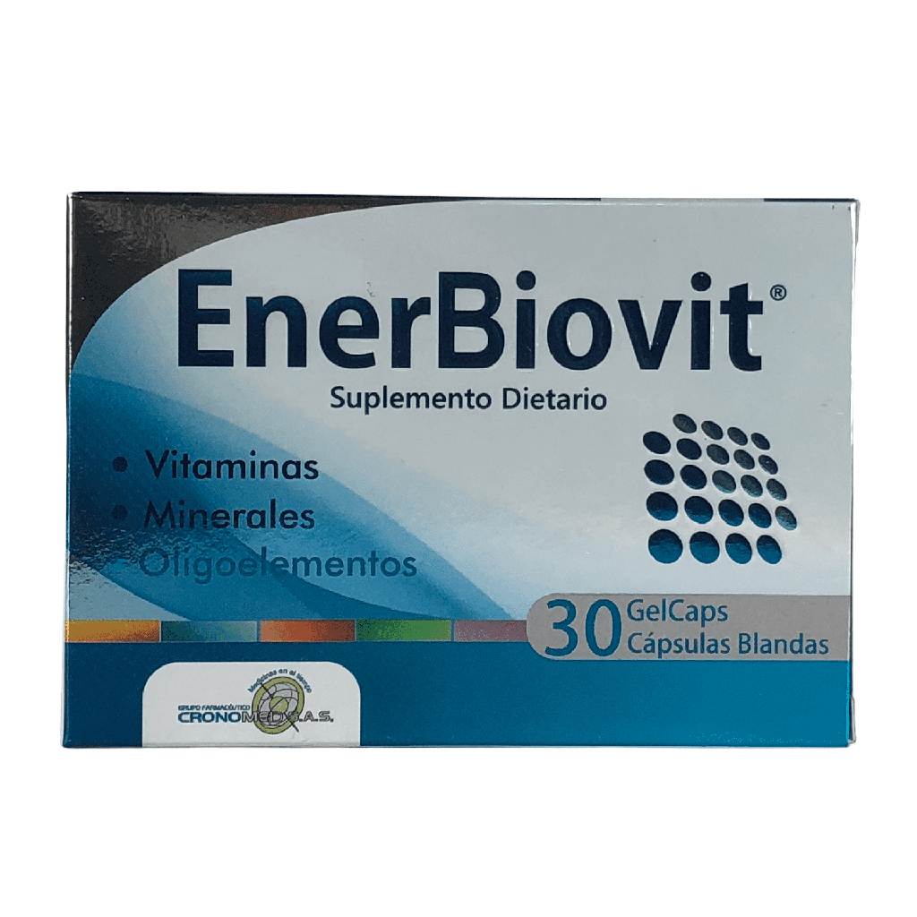 Enerbiovit (Multivitaminico) Caja x 30 Capsulas Blanda Und (Flora Lab)
