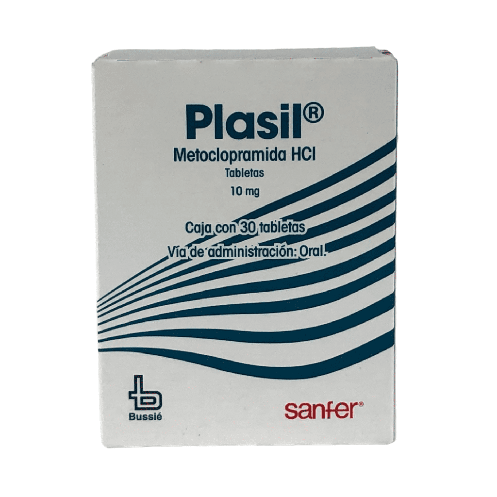 Plasil (Metoclopramida)10 Mg Caja x 30 Tabletas (Bussie F.)