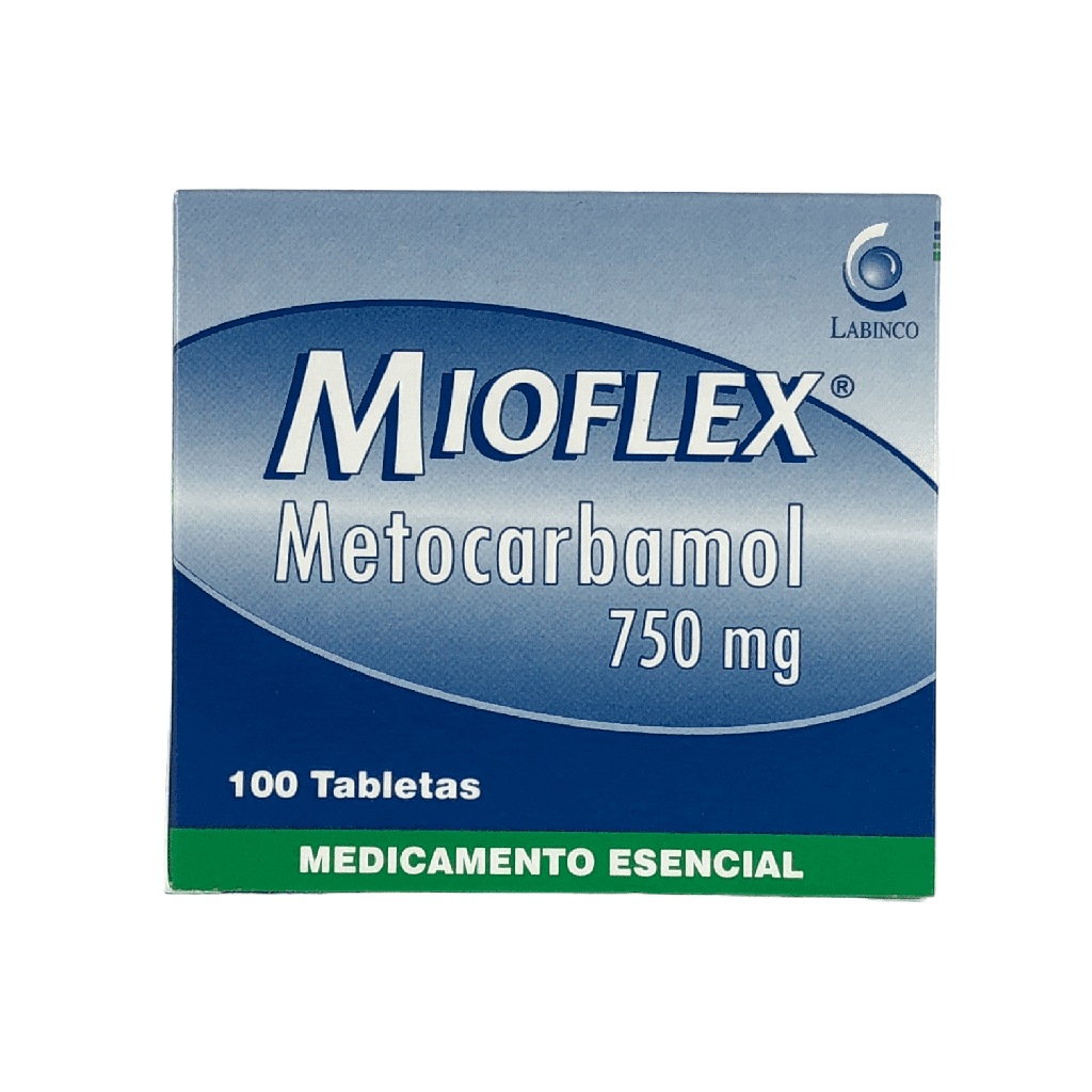 Mioflex (Metocarbamol) 750 Mg Caja x 100 Tabletas (Labinco)