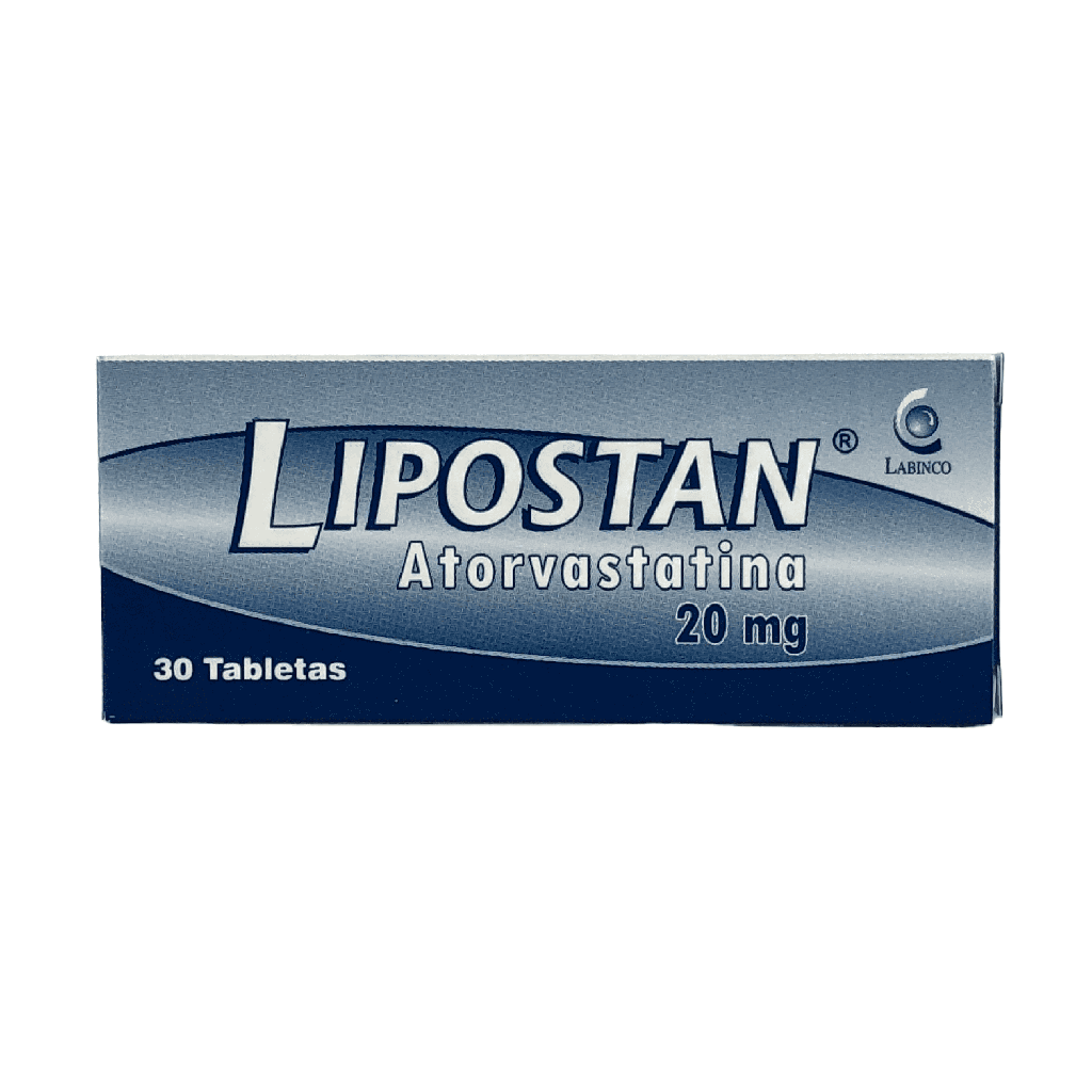 Lipostan (Atorvastatina) 20 Mg Caja x 30 Tabletas (Labinco)