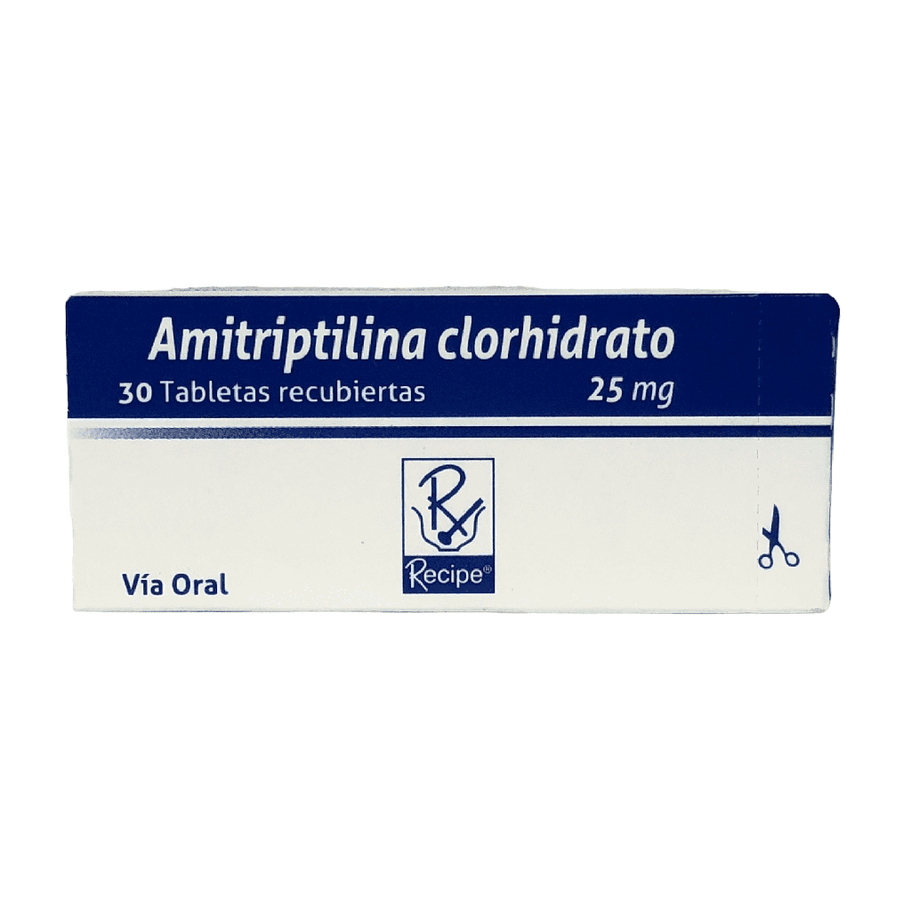 Amitriptilina 25 Mg Caja x 30 Tabletas (Recipe)