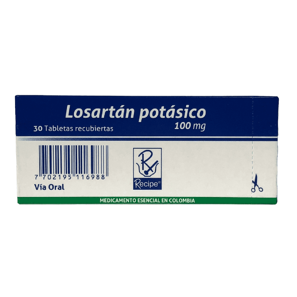 Losartan 100 Mg Caja x 30 Tabletas (Recipe)