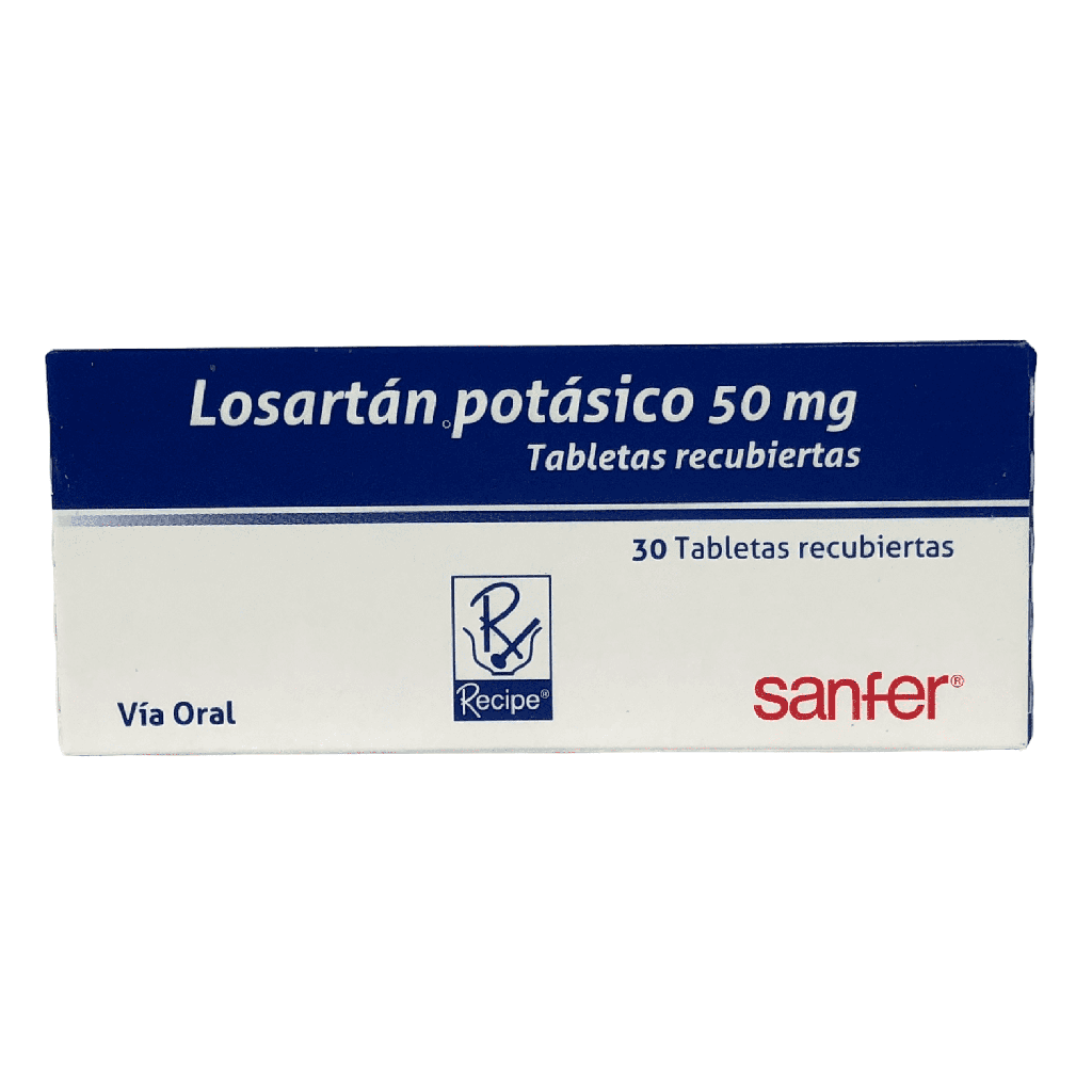 Losartan 50 Mg Caja x 30 Tabletas (Recipe)