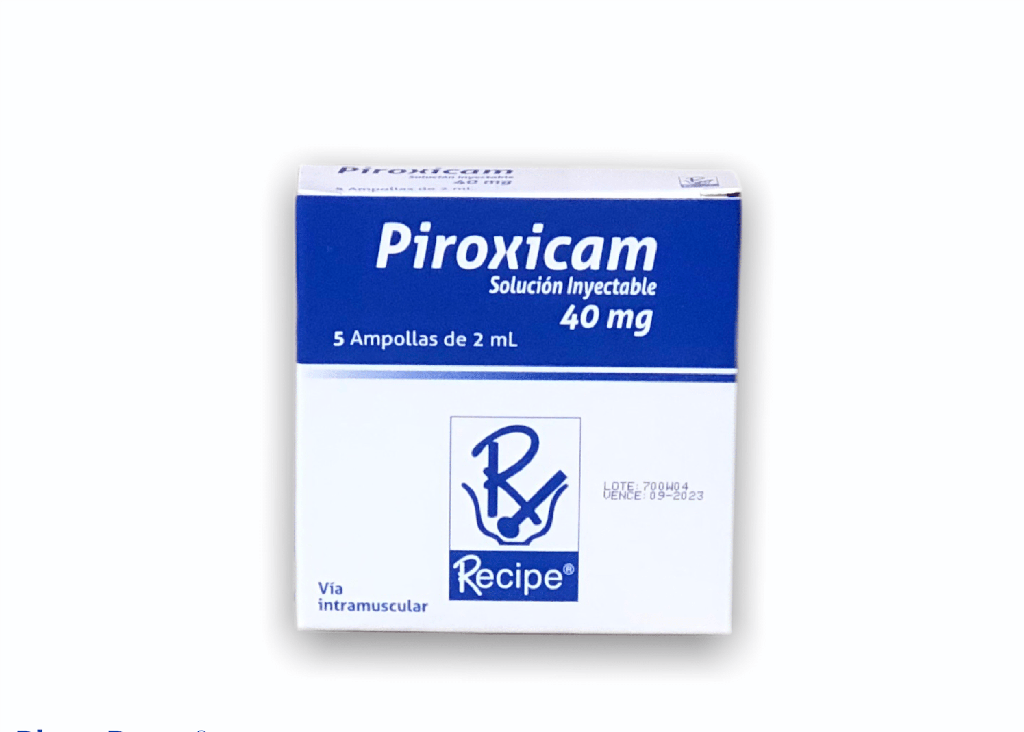 Piroxicam 40 Mg Caja x 5 Ampollas (Recipe)