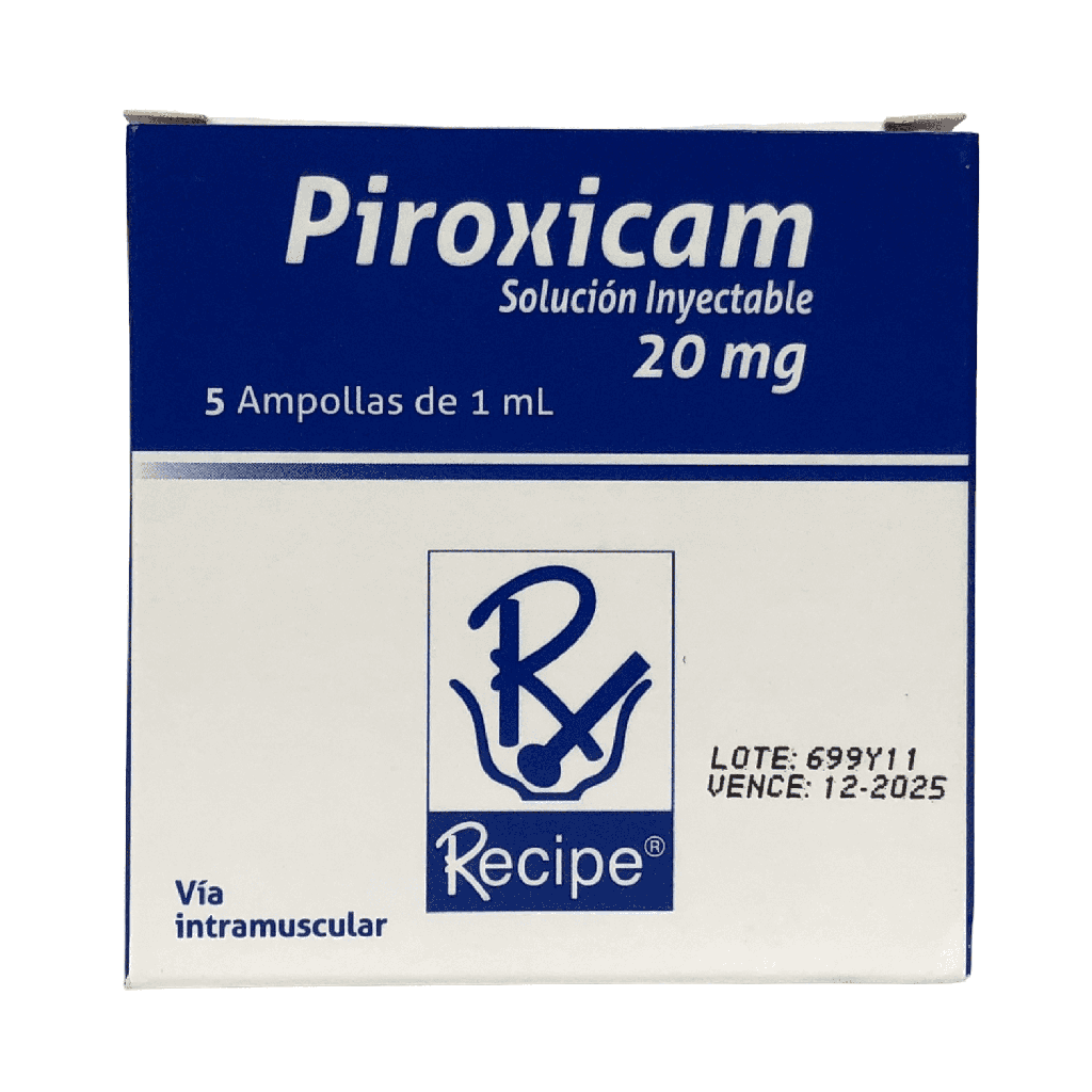 Piroxicam 20 Mg Caja x 5 Ampollas (Recipe)