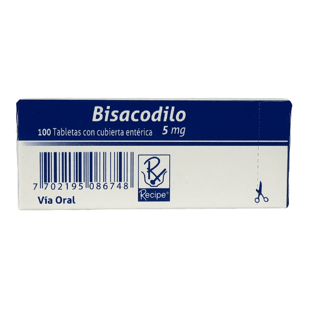 Bisacodilo 5 Mg Caja x 100 Tabletas (Recipe)